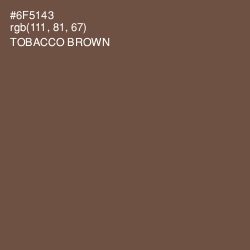 #6F5143 - Tobacco Brown Color Image